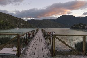 Atardecer en Caleta Tortel